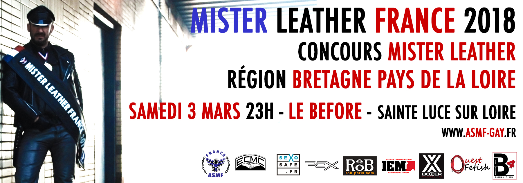 CONCOURS MR LEATHER FRANCE 2018 RÉGION BRETAGNE PAYS DE LA LOIRE